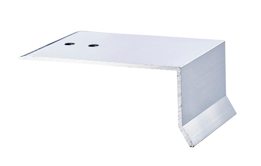 Alu stopbeslag til 10/16 mm, 80 mm